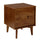 Illumined Solid Wood Nightstand with Cutout Handles and 2 Drawers - Nightstands