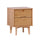 Illumined Solid Wood Nightstand with Cutout Handles and 2 Drawers - Nightstands