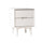 Illumined Solid Wood Nightstand with Cutout Handles and 2 Drawers - Nightstands