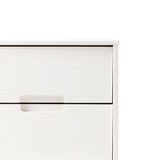 Illumined Solid Wood Nightstand with Cutout Handles and 2 Drawers - Nightstands