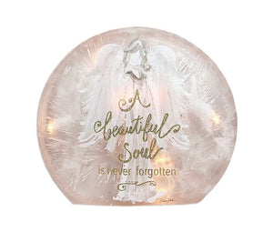 Lighted Glass Orb - A Beautiful Soul