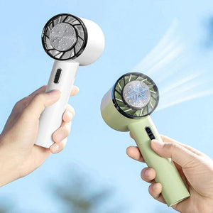 Portable Rechargeable Handheld Fan 2200mAh 3-Speed USB Cooling Fan