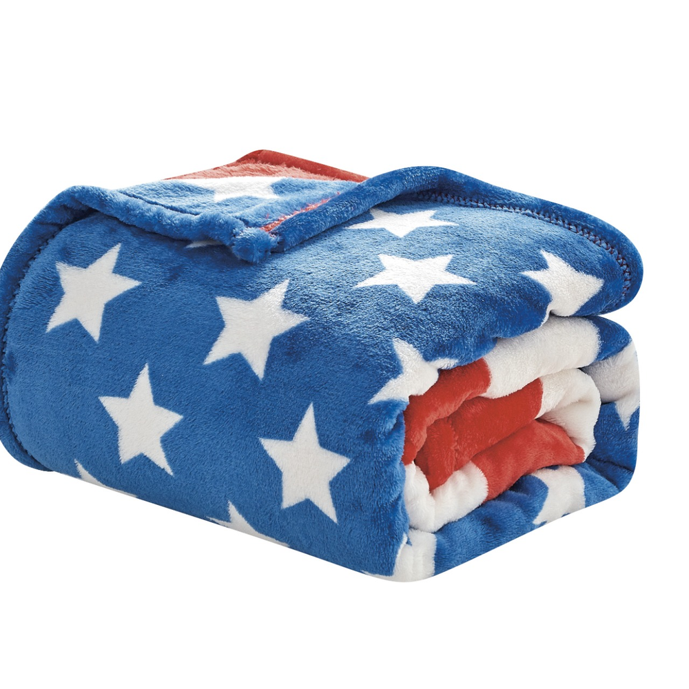 American USA Flag Oversized 50x70" Throw Blanket