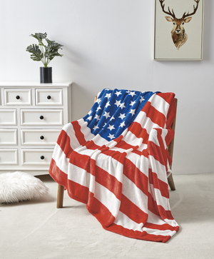 American USA Flag Oversized 50x70" Throw Blanket