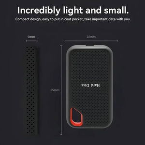4TB External Hard Drive SSD USB 3.1 & USB-C Portable Solid State Drive