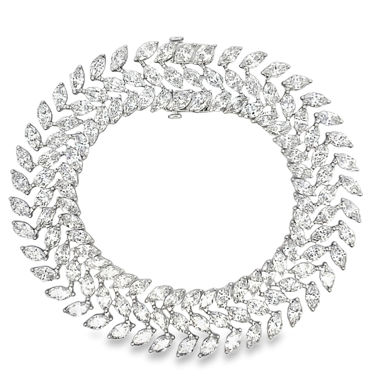 Lab Grown Diamond Tennis Bracelet 14KT White Gold