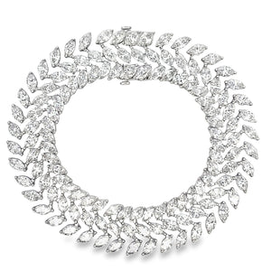 Lab Grown Diamond Tennis Bracelet 14KT White Gold