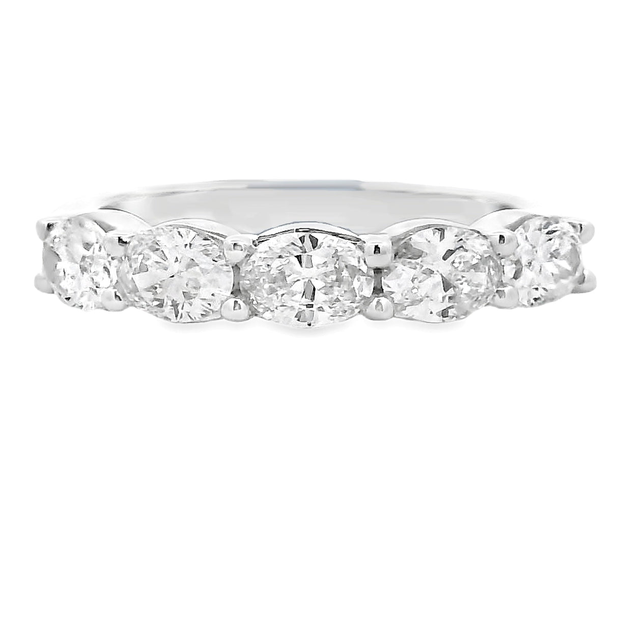 Lab Grown Diamond Wedding Band Ring 14KT White Gold