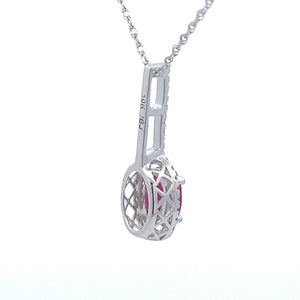 .45ct Ruby Diamond Fashion Pendants 10KT White Gold