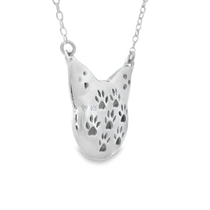 Natural .05ct Diamond Animal Pendant Sterling Silver