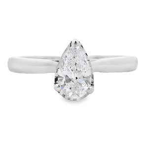 Genuine .50ct Lab Grown Diamond  10KT White Gold