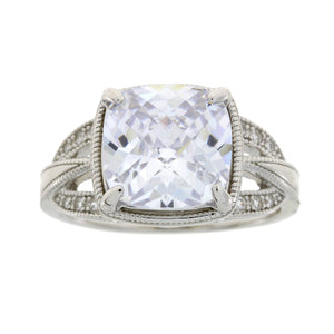 Cubic Zirconium Ring Sterling Silver