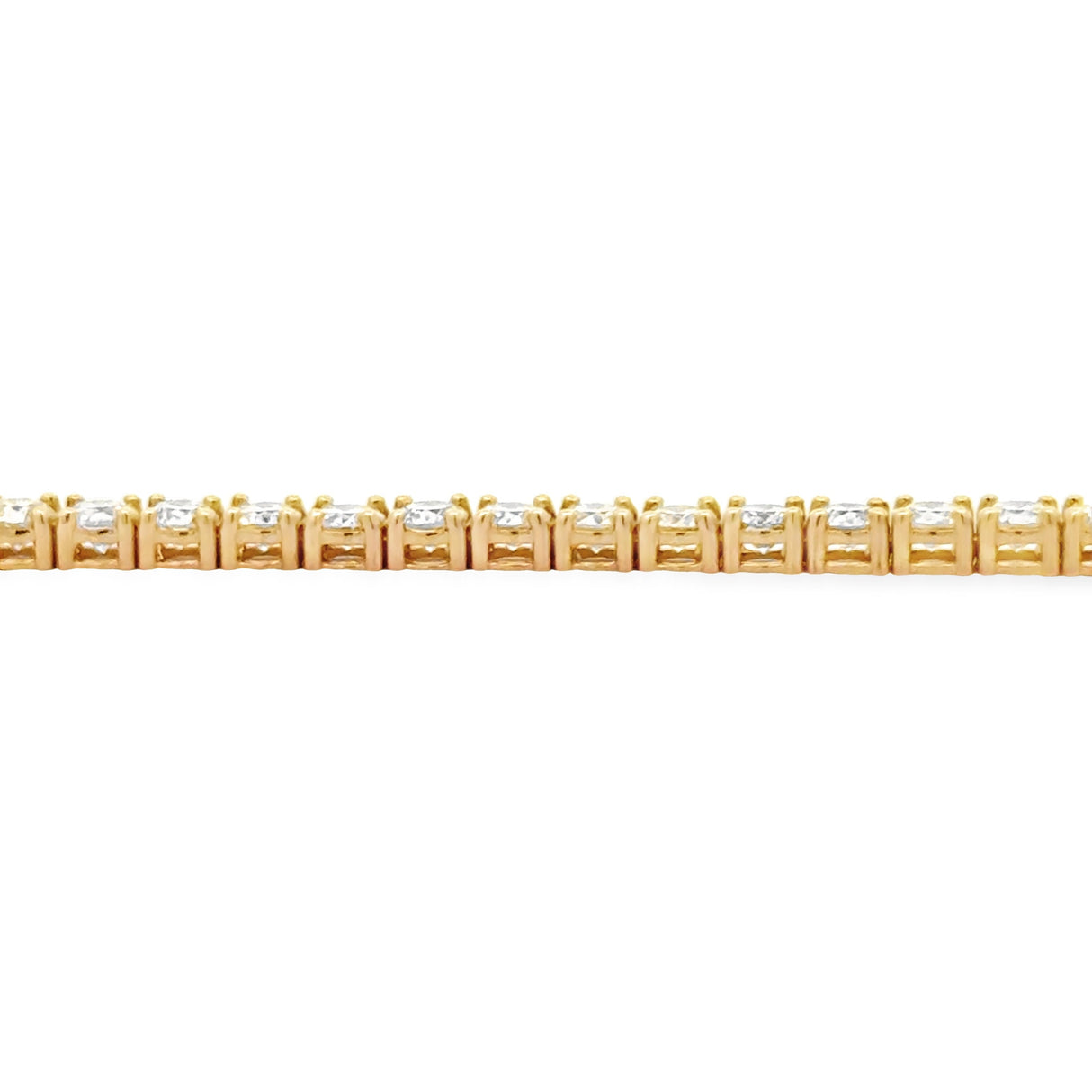 5.50ct Diamond Tennis Bracelet 18KT Yellow Gold