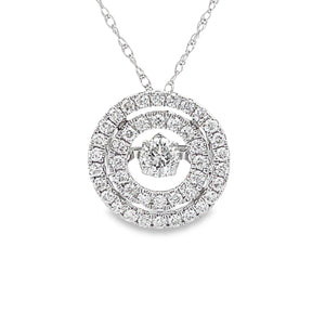 Genuine .50ct Diamond Fashion Pendants 10KT White Gold