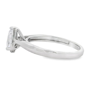 Genuine .50ct Lab Grown Diamond  10KT White Gold