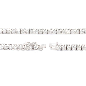 6.85ct Moissanite Tennis Necklace Sterling Silver