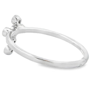 .12ct Ruby Cross Ring 14KT White Gold