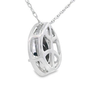 .03ct Onyx Diamond Fashion Pendants 10KT White Gold