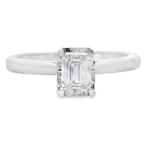 Natural .50ct Lab Grown Diamond  10KT White Gold