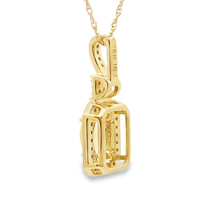 .06ct Opal Diamond Fashion Pendants 10KT Yellow Gold