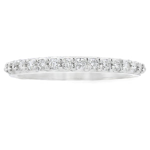 .25ct Diamond Wedding Band Ring 14KT White Gold