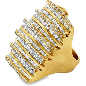 3.25ct Diamond Ring 14KT Yellow Gold