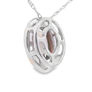 .40ct Quartz Diamond Fashion Pendants 10KT White Gold