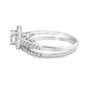 Cubic Zirconia CZ SS Bridal Sterling Silver
