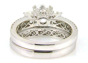 1.05ct Engagement Ring Set 18KT White Gold