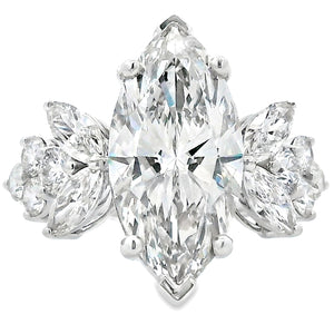 7.08ct Lab Grown Diamond Eng Only 14KT White Gold