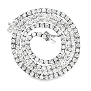 Natural 12.39ct Moissanite Tennis Sterling Silver