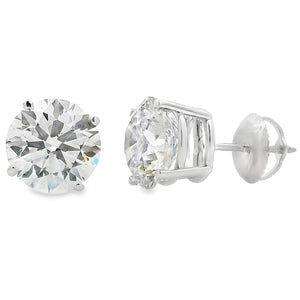 4.40ct Lab Grown Diamond Stud Earrings 14KT White Gold