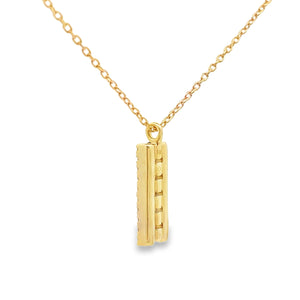Sapphire Diamond Fashion Pendants 14KT Yellow Gold