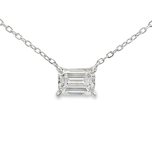 1.00ct Lab Grown Diamond Pendant Sterling Silver