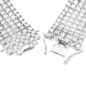 20.00ct Diamond Tennis Bracelet 14KT White Gold