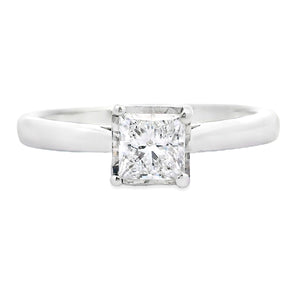 Natural .50ct Lab Grown Diamond  10KT White Gold