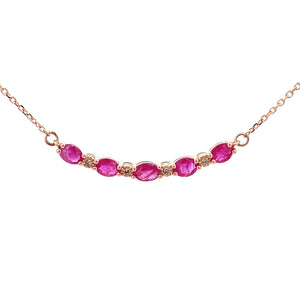 .73ct Ruby Diamond Fashion Pendants 10KT Rose Gold