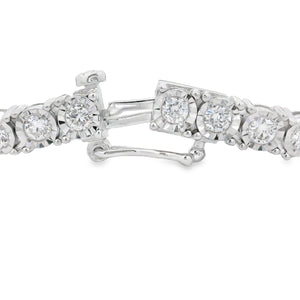 Lab Grown Diamond Tennis Bracelet Sterling Silver