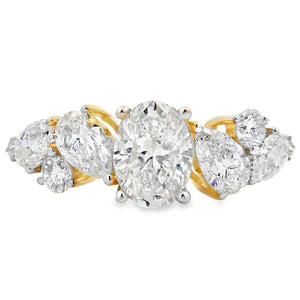 1.50ct Lab Grown Diamond Eng Only 10KT Yellow Gold