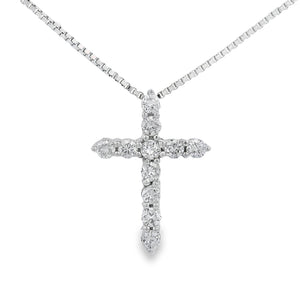 .15ct Diamond Cross Religious Pendant 14KT Yellow Gold