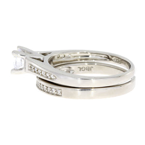 Cubic Zirconia CZ SS Bridal Sterling Silver