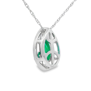 Chalcedony Diamond Fashion Pendants 10KT White Gold