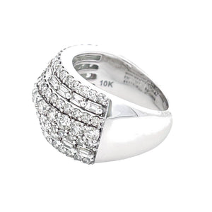 3.00ct Diamond Wedding Band Ring 10KT White Gold