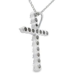 .50ct Cross Religious Pendant Sterling Silver