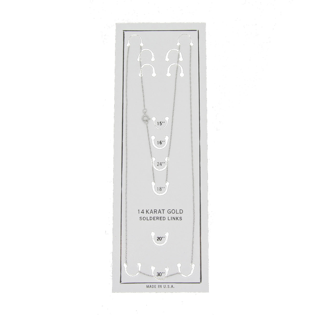 Womens chains 14KT White Gold