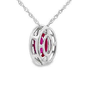 .63ct Ruby Diamond Fashion Pendants 10KT White Gold