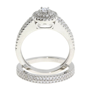 Cubic Zirconia CZ SS Bridal Sterling Silver