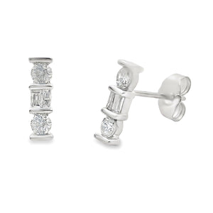 .20ct Diamond Earrings 14KT White Gold