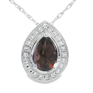 .39ct Quartz Diamond Fashion Pendants 10KT White Gold