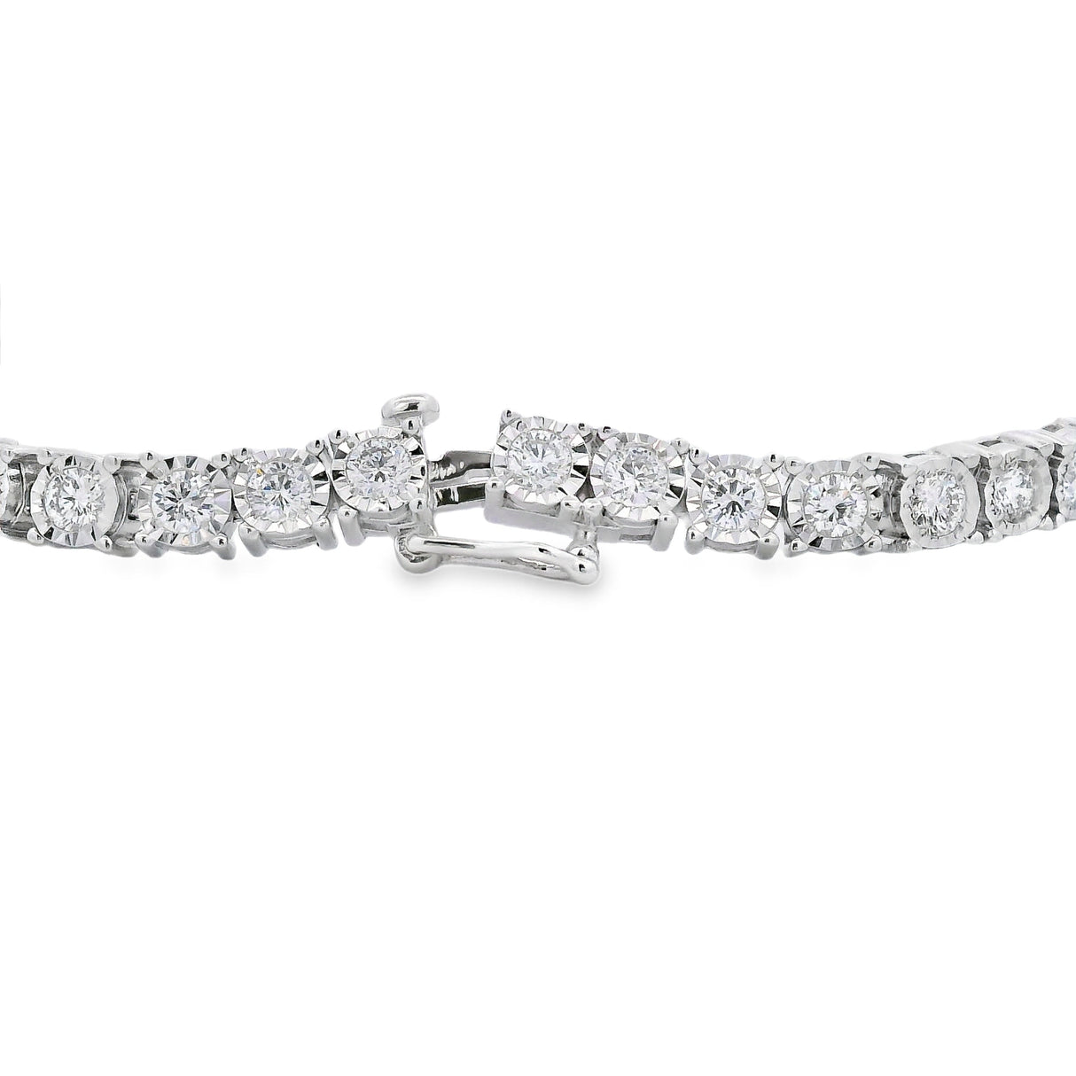 Lab Grown Diamond Tennis Bracelet Sterling Silver